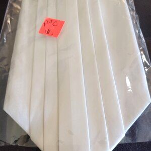 Vintage pleated silk formal white tie